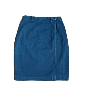 Talbots Knee-Length Denim Skirt Size 4